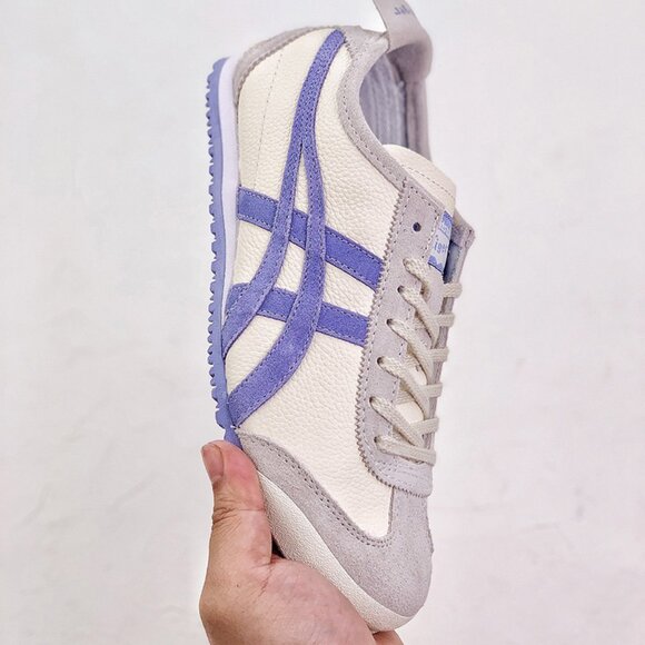 Onitsuka Tiger MEXICO 66 Cream/Purple Sneakers - Picture 2 of 9